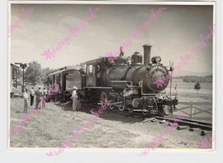 Vintage 5 " X7 " Photo Train Railroad S.  C.  Shenandoah Central 12 4 - 6 - 0 Tweetsie Th