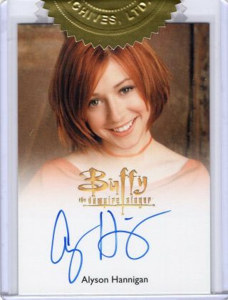 Buffy Ultimate Collectors Set Series 2 Alyson Hannigan Full Bleed Autograph Card