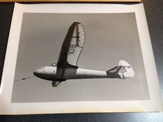 2150 Photo Vintage Aircraft In Flight Glider Silver Gel