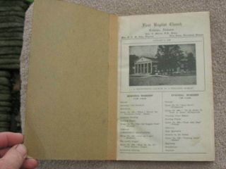 Cullman Al Vintage First Baptist Church Bound Bulletins 1946 Entire Year Alabama