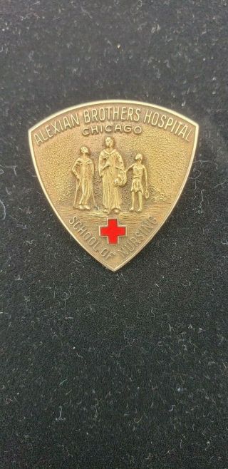 Circa 1954 10k Alexian Brothers Hospital Chicago Nursing Pin