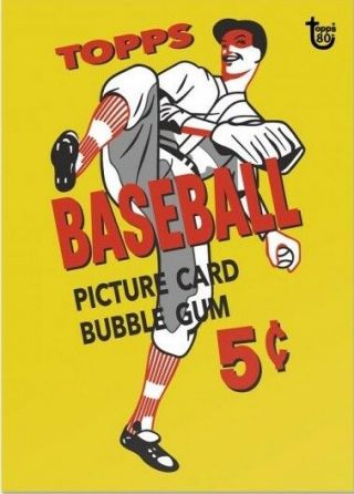 2018 Topps 80th Anniversary Wrapper Art Card 75 - 1956 Baseball