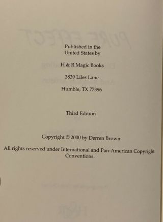 Derren Brown Pure Effect,  Absolute Magic,  The Devil’s Picture Book 3