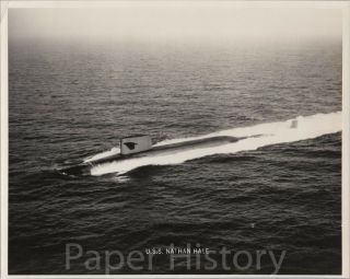 Uss Nathan Hale Ssbn - 623 Submarine Us Navy 8x10 Photo Boomer