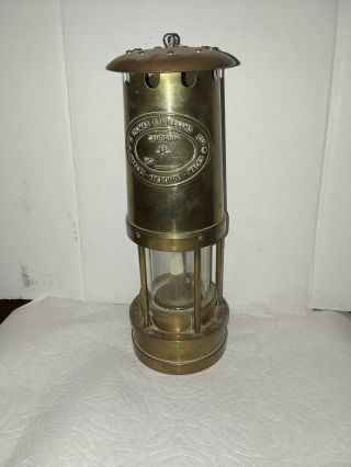 Vintage E.  Thomas & Williams Ltd.  Cambrian Wales Brass Mining Lantern