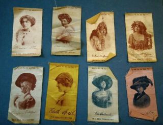 14 Antique Actress Star Silk Tobacco Advertisement Old Mill Cigarettes