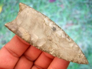Fine 3 5/8 inch Kentucky Redstone Clovis Point with Arrowheads Artifacts 2