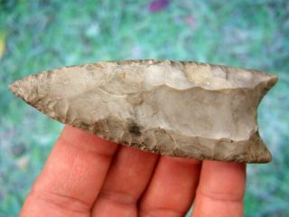 Fine 3 5/8 inch Kentucky Redstone Clovis Point with Arrowheads Artifacts 3