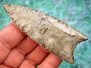 Fine 3 5/8 inch Kentucky Redstone Clovis Point with Arrowheads Artifacts 6