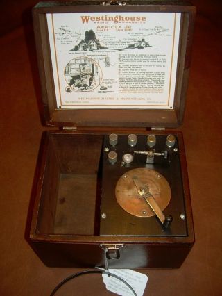 Westinghouse Aeriola Jr.  Crystal Set Radio Receiver 1922 Type Rf 307421