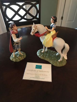 Wdcc Snow White & Prince " And Away To His Castle We 