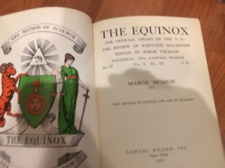 Complete 10 Volume Set of The Equinox by Aleister Crowley,  Published 1974 Weiser 2
