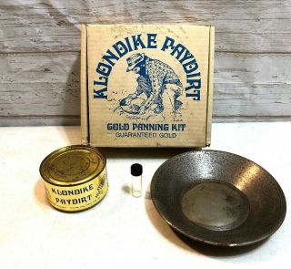 Klondike Paydirt Rare Vintage Gold Prospecting Kit Dawson City Guaranteed Gold 2