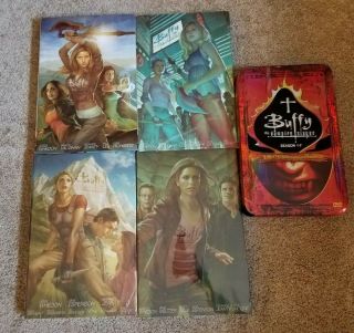 Buffy The Vampire Slayer Season 8 Library Edition Vol 1 - 4 Set.  Dvds Season 1 - 7