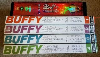 Buffy The Vampire Slayer Season 8 Library Edition Vol 1 - 4 Set.  DVDs Season 1 - 7 2