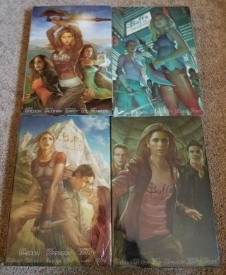 Buffy The Vampire Slayer Season 8 Library Edition Vol 1 - 4 Set.  DVDs Season 1 - 7 3