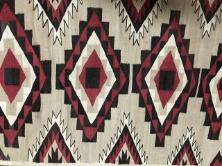 Fine Old Navajo Southwestern Weaving Textile Rug 61.  5” X 41.  5” 2