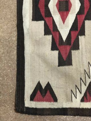 Fine Old Navajo Southwestern Weaving Textile Rug 61.  5” X 41.  5” 5