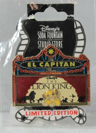 Disney Le 300 Pin Marquee El Capitan Theatre Dsf Dssh The Lion King Simba