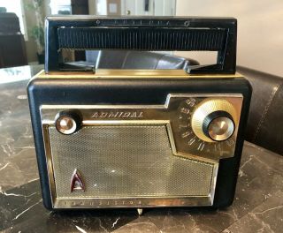 Vintage Admiral Model 231 Portable Radio 8 Transistor Star Trek 4/12/1957