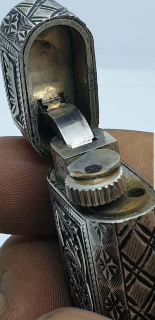 Zippo Lighter Cartier STERLING Silver 925 Engraving By Designer 6