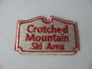 Vintage Ski Patch Crotched Mountain Embroidered Resort Greenfield Hampshire