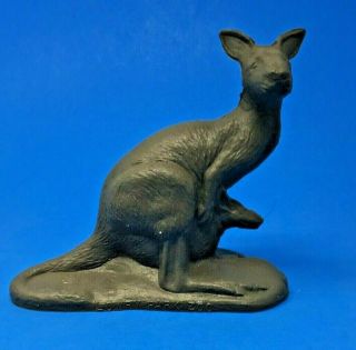 Mold A Rama Kangaroo With Baby Large Lowry Park Zoo In Clay Grey (m7)