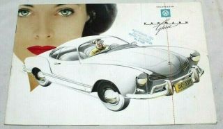 Beauty Vintage 1961 Volkswagen Karmann Ghia Vw Dealer Brochure
