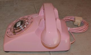 1970 ' s PINK Rotary Telephone - Restored Western Electric Plastics - Plug - n - Play 2