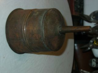 Antique Vintage Large Coleman Copper Lamp & Stove Screen Filtered Funnel 5