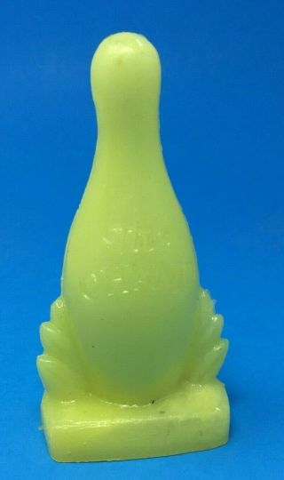 Mold A Rama The Champ Of Iceland Bowling Trophy In Translucent Yellow (m7)