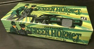 1966 Donruss Green Hornet Empty Wax 5 Cent Gum Display Box Outstanding