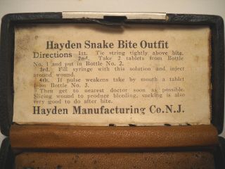 Antique Hayden Snake Bite Outfit Kit From Jersey 2