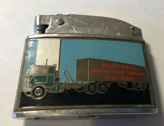 Vintage Davis Bros.  Richfield Truck Terminal Las Vegas Nevada Cigarette Lighter
