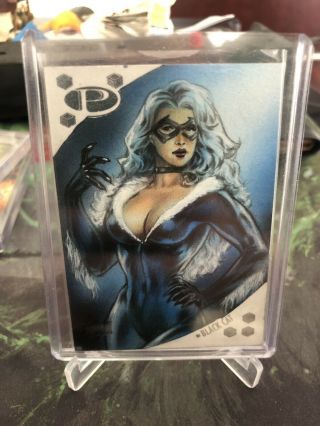Marvel Premier 2017 Black Cat Sketch By Huy Truong 1 Of 1