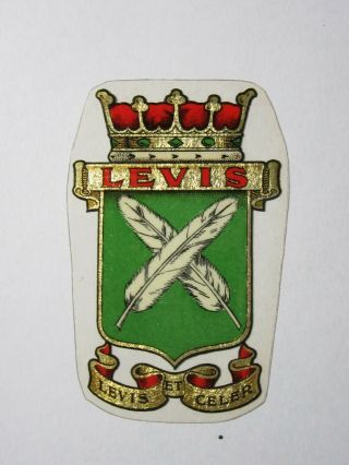 105 Levis Et Celer Vintage Bicycle Decal Head Transfer Badge