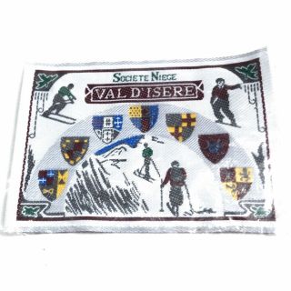 Societe Niege Val D’isere France Snow Ski Embroidered Sew On Tag Espace Killy