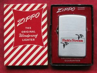 Zippo Lighter 1953 Advertising Field & Stream Mib