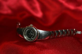 Harley Davidson Women’s Watch Silver,  Skull Emblem,  Some Scuffing,  Need Battery