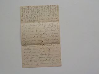 Antique Letter 1895 Pine Ridge California Cold & Cough Turpentine Paper Vtg Usa