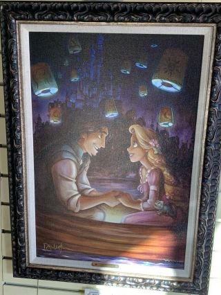 Disney Parks Exclusive Tangled Rapunzel Le Giclee By Darren Wilson