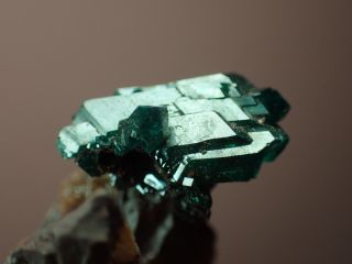 Dioptase Fine Crystals On Quartz Namibia