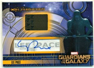 2014 Guardians Of The Galaxy Lee Pace As Ronan Auto Autograph Memorabilia Card