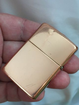 1966 Solid Copper Zippo Lighter Advertising KENNECOTT Copper - Hard To Find 11