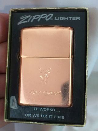 1966 Solid Copper Zippo Lighter Advertising KENNECOTT Copper - Hard To Find 2