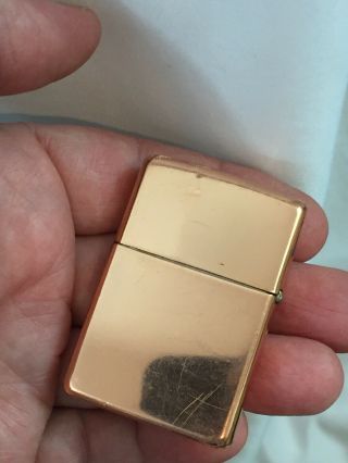 1966 Solid Copper Zippo Lighter Advertising KENNECOTT Copper - Hard To Find 5