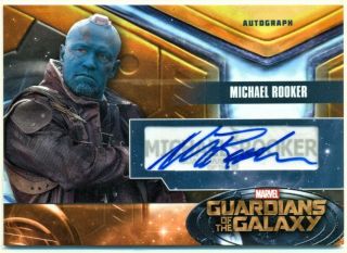 2014 Guardians Of The Galaxy Michael Rooker Yondu Auto Autograph Card
