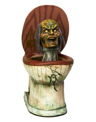 Animated Spirit Halloween Pop Up Zombie Toilet