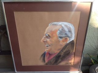 Pastel Portrait Jrr Tolkien 1974.