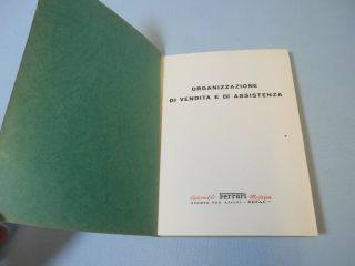 1963 FERRARI SEFAC ORGANIZZAZIONE DI VENDITA E DI ASSISTENZA SALES & ASSISTANCE 2